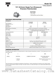 MODEL 702 datasheet pdf Vishay