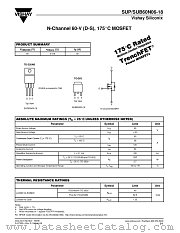 SUP60N06-18 datasheet pdf Vishay