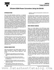 AN702 datasheet pdf Vishay