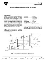 AN713 datasheet pdf Vishay