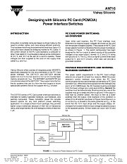 AN716 datasheet pdf Vishay