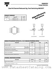 SI9802DY datasheet pdf Vishay