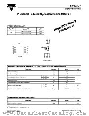 SI9803DY datasheet pdf Vishay