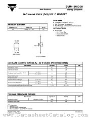 SUM110N10-09 datasheet pdf Vishay