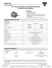 MODEL 708 datasheet pdf Vishay