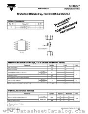 SI4882DY datasheet pdf Vishay