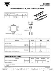 SI4884DY datasheet pdf Vishay