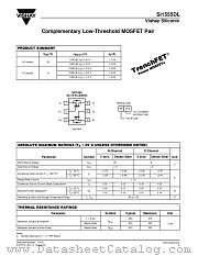 SI1555DL datasheet pdf Vishay