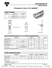 SUP15P01-52 datasheet pdf Vishay