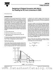 AN728 datasheet pdf Vishay