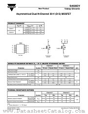 SI4926DY datasheet pdf Vishay