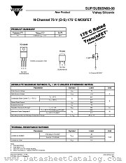 SUB85N08-08 datasheet pdf Vishay