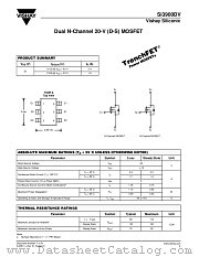 SI3900DV datasheet pdf Vishay