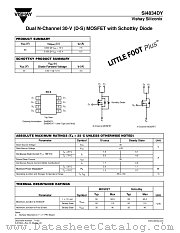 SI4834DY datasheet pdf Vishay