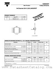 SI4842DY datasheet pdf Vishay