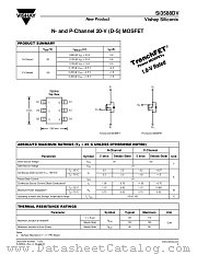 SI3588DV datasheet pdf Vishay