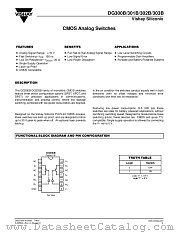 DG301B datasheet pdf Vishay