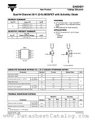 SI4854DY datasheet pdf Vishay