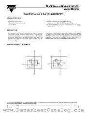 SI5903DC-DS datasheet pdf Vishay