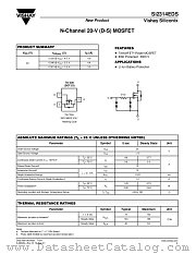 SI2314EDS datasheet pdf Vishay