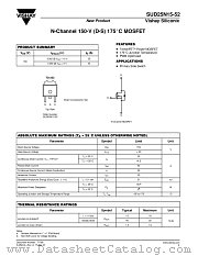 SUD25N15-52 datasheet pdf Vishay