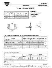 SI4505DY datasheet pdf Vishay