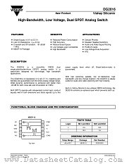 DG2016 datasheet pdf Vishay