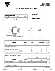 SI4804BDY datasheet pdf Vishay