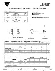 SI4834BDY datasheet pdf Vishay