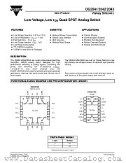 DG2042 datasheet pdf Vishay