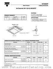 SI7368DP datasheet pdf Vishay