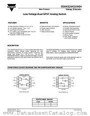 DG9432 datasheet pdf Vishay