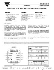 DG2018 datasheet pdf Vishay