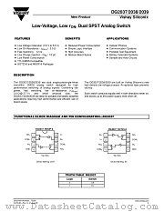 DG2039 datasheet pdf Vishay