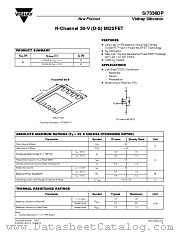 SI7336DP datasheet pdf Vishay