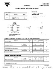 SI3981DV datasheet pdf Vishay