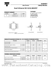 SI4944DY datasheet pdf Vishay