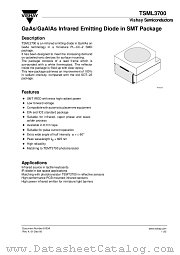 TSML3700 datasheet pdf Vishay