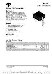 BP104 datasheet pdf Vishay