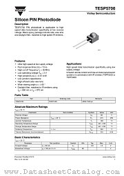 TESP5700 datasheet pdf Vishay