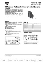 TSOP17..KD1 datasheet pdf Vishay