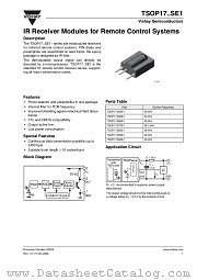 TSOP17..SE1 datasheet pdf Vishay