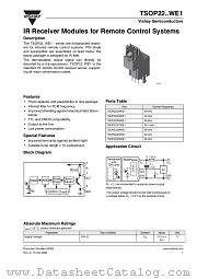 TSOP22..WE1 datasheet pdf Vishay