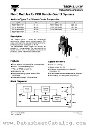 TSOP18..UH3V datasheet pdf Vishay