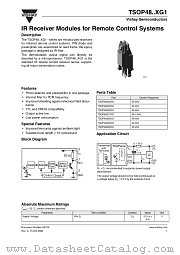 TSOP48..XG1 datasheet pdf Vishay