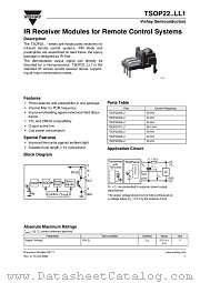 TSOP22..LL1 datasheet pdf Vishay