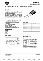 TSOP312.. datasheet pdf Vishay