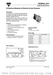 TSOP22..AY1 datasheet pdf Vishay