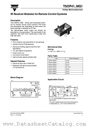 TSOP41..MQ1 datasheet pdf Vishay