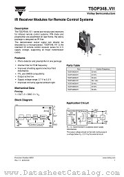 TSOP348..VI1 datasheet pdf Vishay